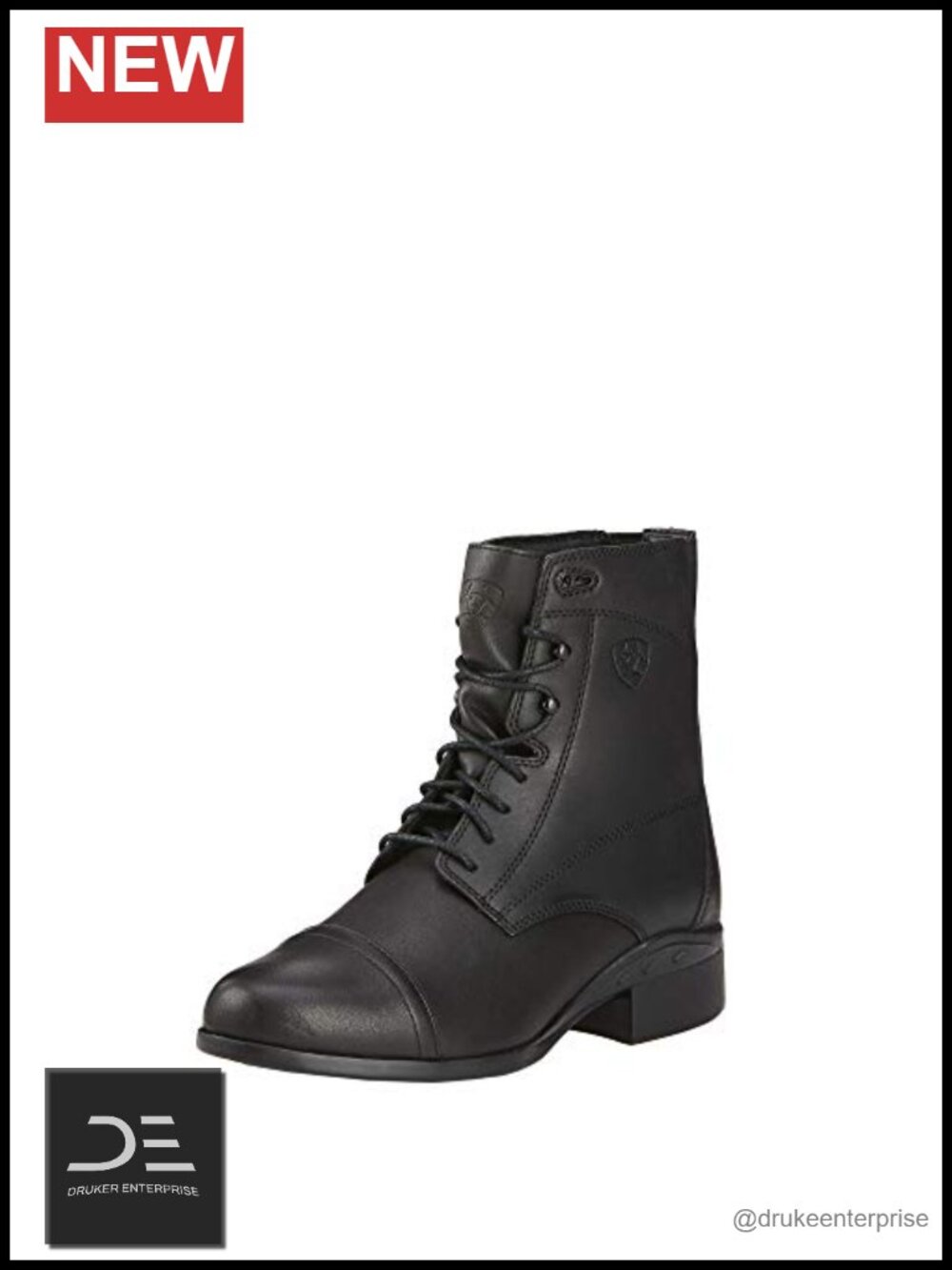 Equestrian Boots Mid-Calf Leather 4LR Support Paddock